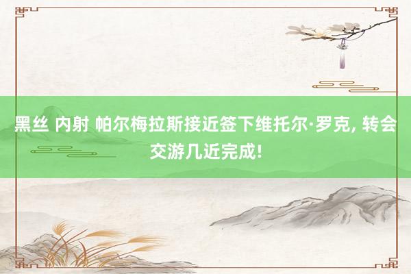 黑丝 内射 帕尔梅拉斯接近签下维托尔·罗克， 转会交游几近完成!