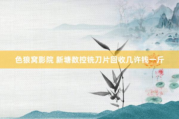 色狼窝影院 新塘数控铣刀片回收几许钱一斤