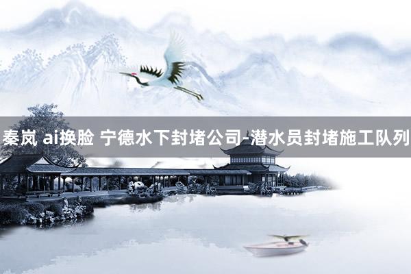 秦岚 ai换脸 宁德水下封堵公司-潜水员封堵施工队列