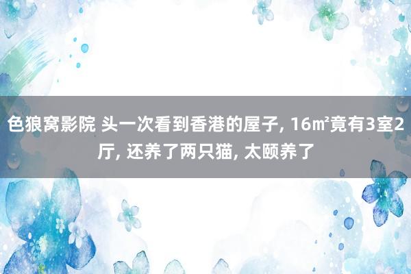 色狼窝影院 头一次看到香港的屋子， 16㎡竟有3室2厅， 还养了两只猫， 太颐养了